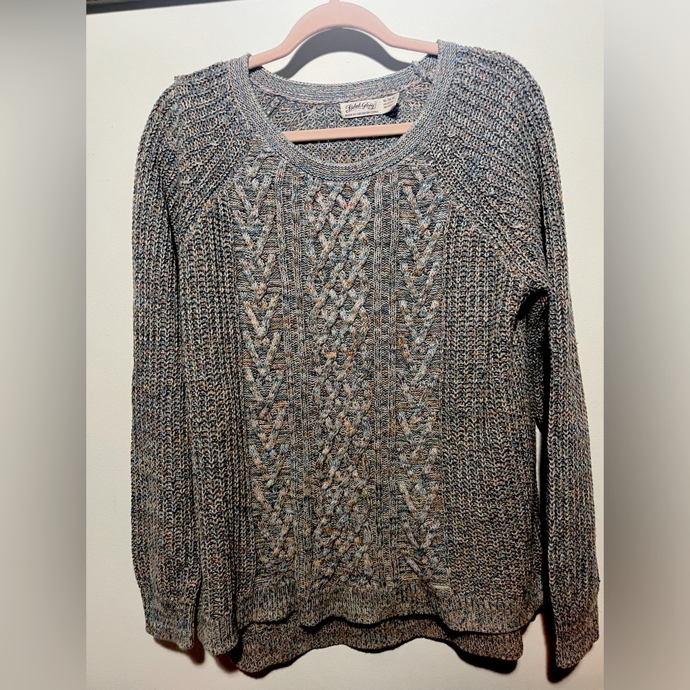 Rainbow knit faded glory sweater